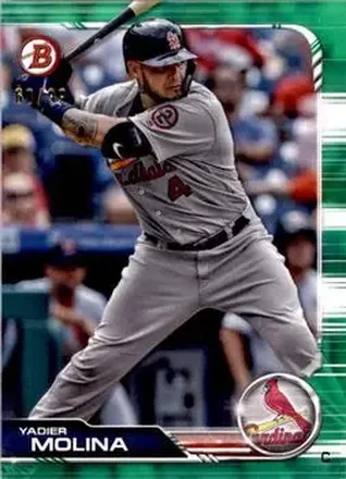 2019 Bowman - Green #36 - Yadier Molina - St. Louis Cardinals