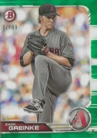2019 Bowman - Green #41 - Zack Greinke - Arizona Diamondbacks