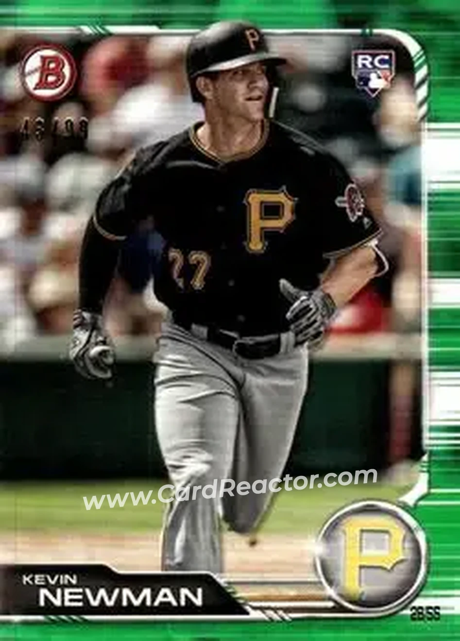 2019 Bowman - Green #54 - Kevin Newman - Pittsburgh Pirates - Front