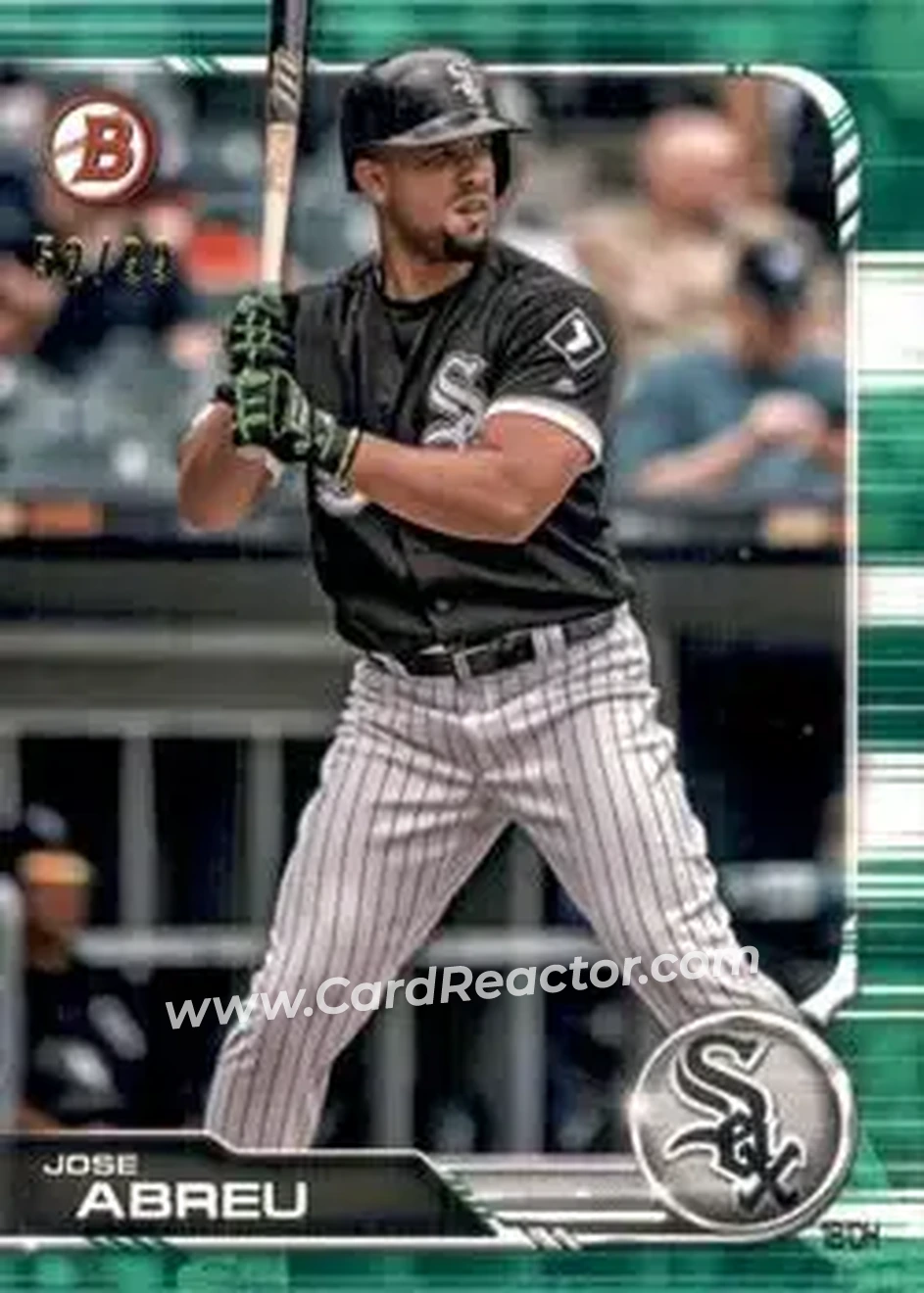 2019 Bowman - Green #55 - Jose Abreu - Chicago White Sox - Front