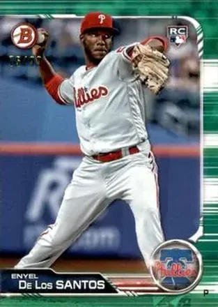 2019 Bowman - Green #70 - Enyel De Los Santos - Philadelphia Phillies