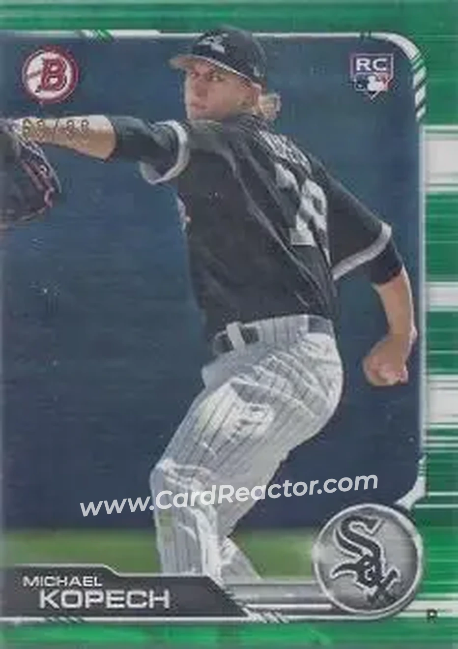 2019 Bowman - Green #75 - Michael Kopech - Chicago White Sox - Front
