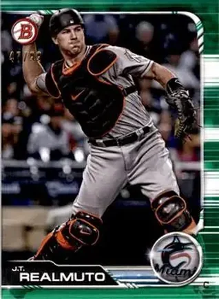 2019 Bowman - Green #79 - J.T. Realmuto - Miami Marlins
