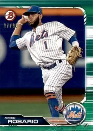 2019 Bowman - Green #83 - Amed Rosario - New York Mets