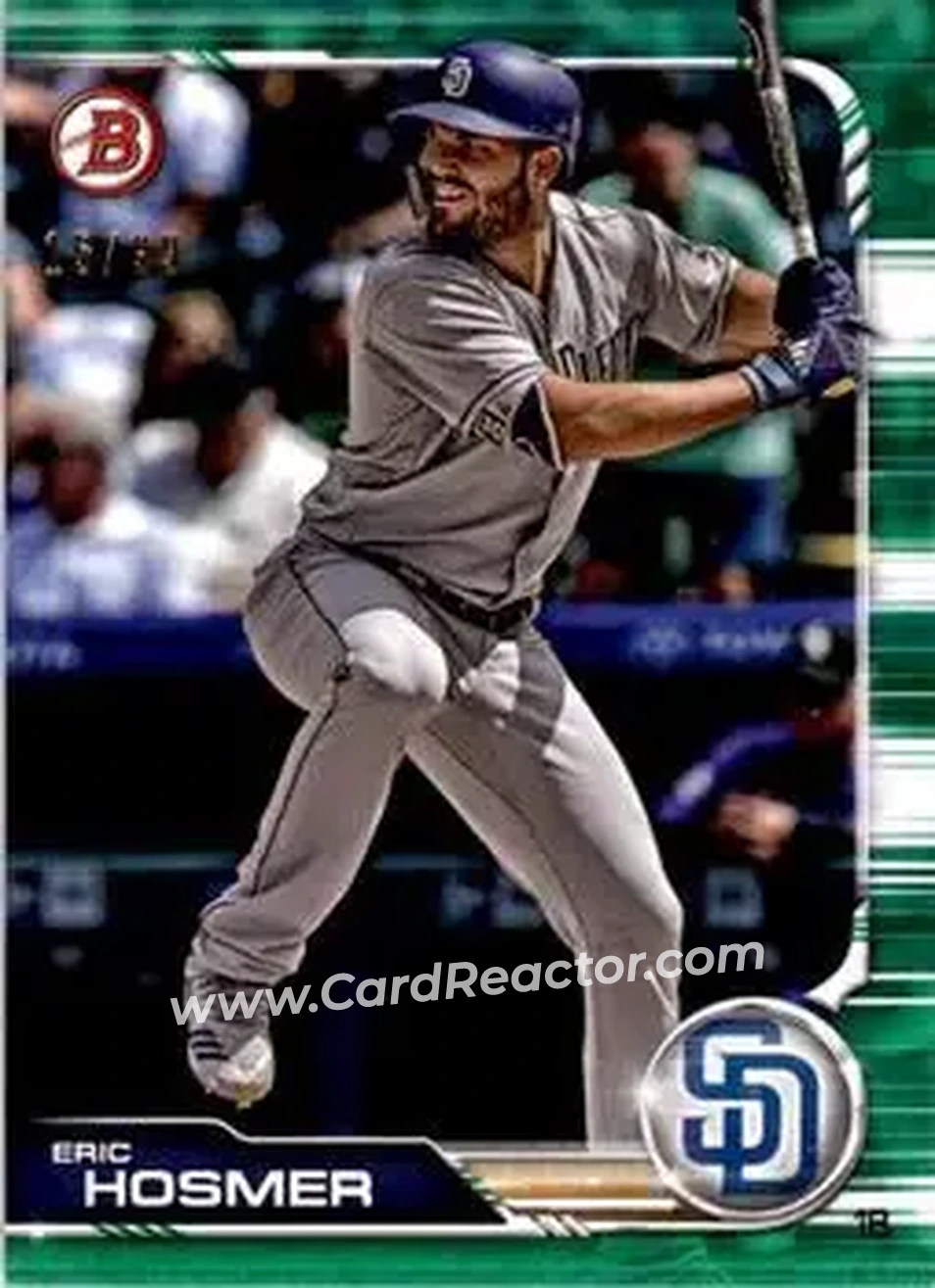 2019 Bowman - Green #86 - Eric Hosmer - San Diego Padres - Front