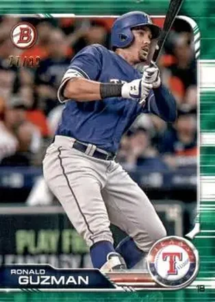 2019 Bowman - Green #88 - Ronald Guzman - Texas Rangers
