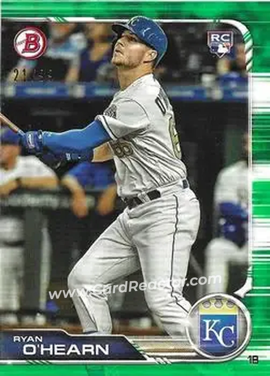 2019 Bowman - Green #93 - Ryan O’Hearn - Kansas City Royals - Front