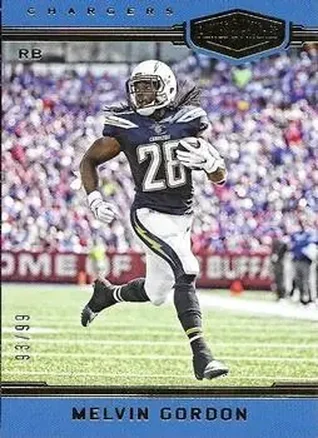 2018 Panini Plates & Patches #102 - Melvin Gordon III - Los Angeles Chargers