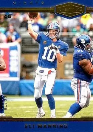 2018 Panini Plates & Patches #138 - Eli Manning - New York Giants