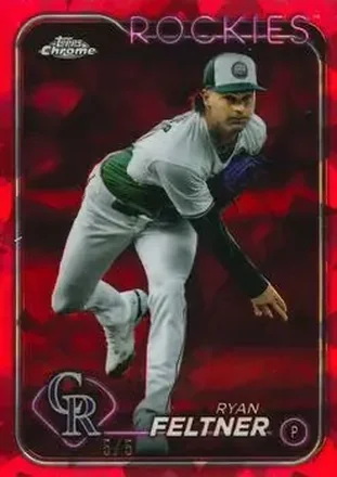 2024 Topps Chrome Update Sapphire Edition - Red Sapphire #USCS99 - Ryan Feltner - Colorado Rockies