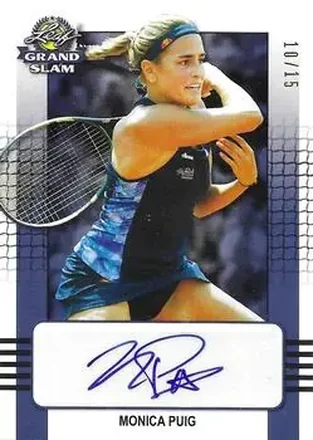 2018 Leaf Grand Slam - Blue #BA-MP1 - Monica Puig