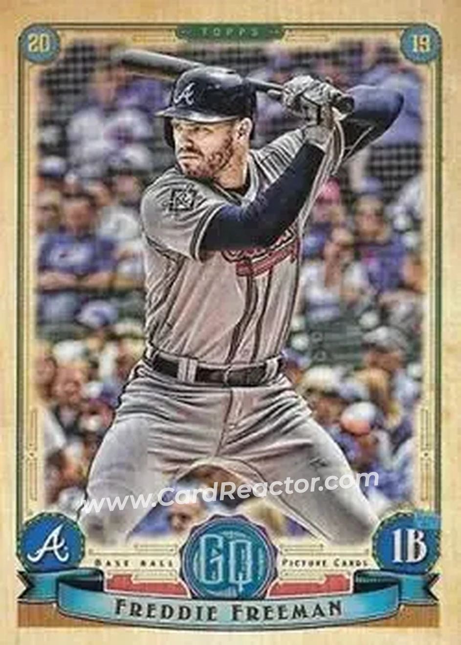 2019 Topps Gypsy Queen #53b - Freddie Freeman - Atlanta Braves - Front