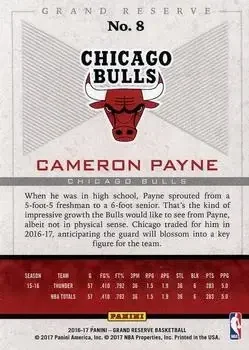 Back of Cameron Payne