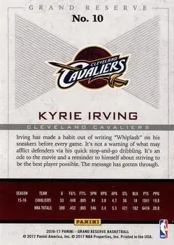 Back of Kyrie Irving