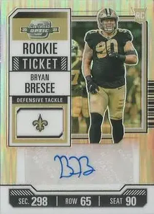 2023 Panini Contenders Optic - Silver #150 - Bryan Bresee - New Orleans Saints