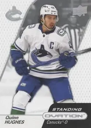 2023-24 Upper Deck Ovation - Standing Ovation #71 - Quinn Hughes - Vancouver Canucks