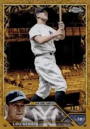 2023 Topps Gilded Collection #121 - Lou Gehrig - New York Yankees