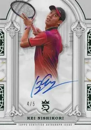 2024 Topps Royalty Collection - Imperial Ink Green #II-KNI - Kei Nishikori
