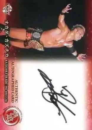 2019 BBM Sports Trading Card Heisei - Horizontal Autographs #NNO - Kazuchika Okada