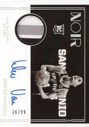2020-21 Panini Noir #333 - Devin Vassell - San Antonio Spurs