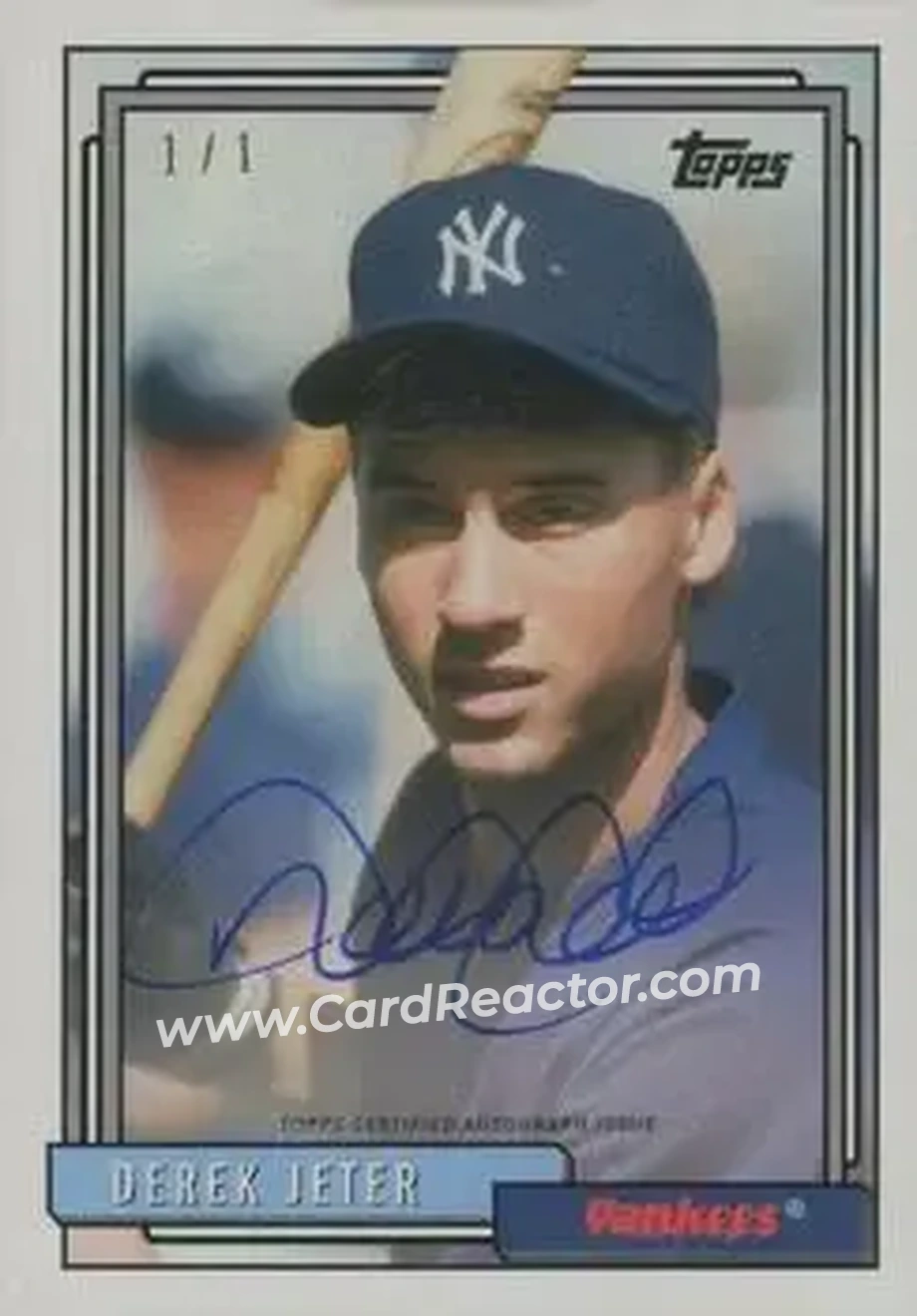 2019 Topps Transcendent Collection - Derek Jeter Through the Years Autographs #DJ-1992 - Derek Jeter - New York Yankees - Front