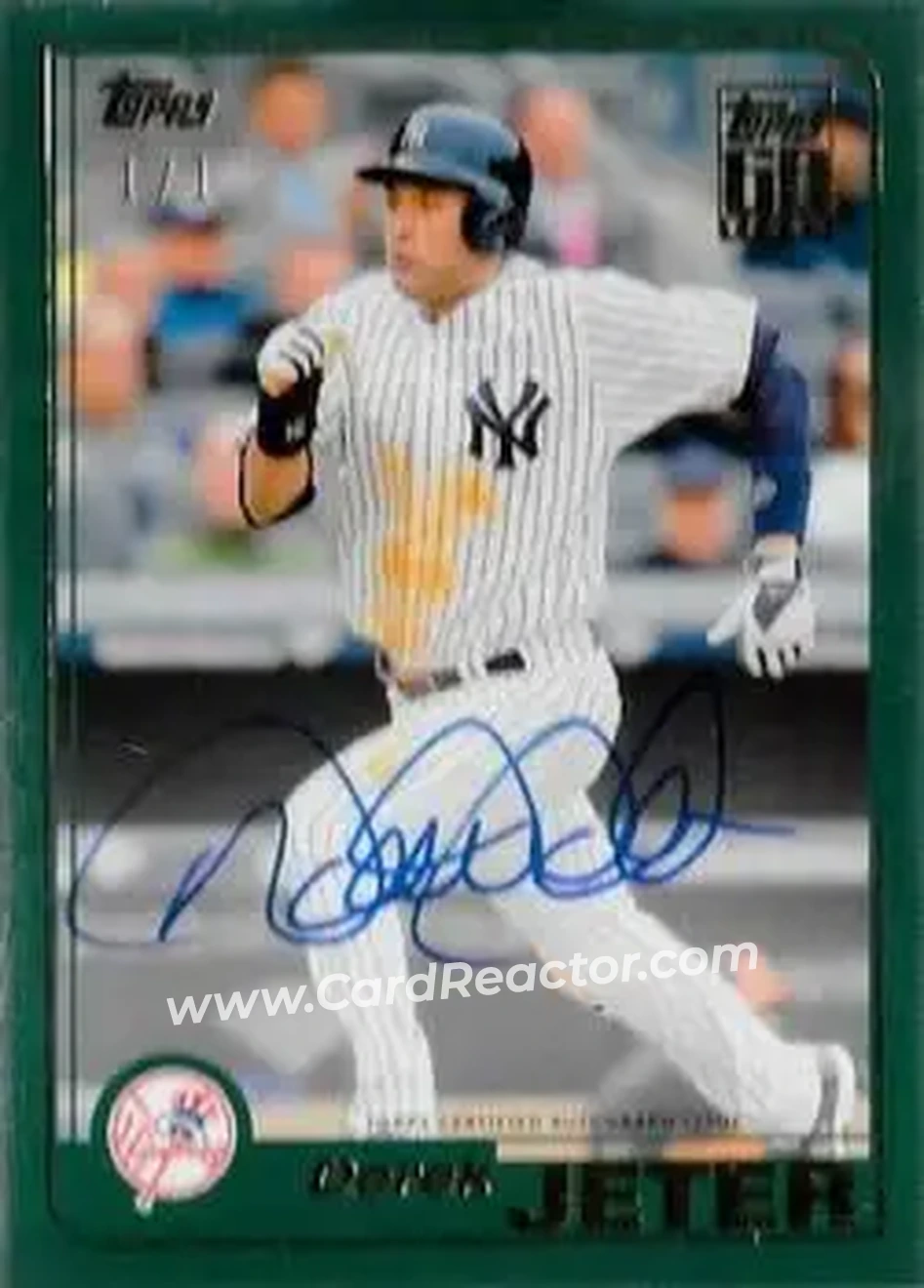 2019 Topps Transcendent Collection - Derek Jeter Through the Years Autographs #DJ-2001 - Derek Jeter - New York Yankees - Front