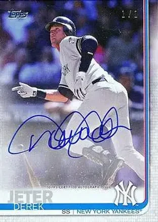 2019 Topps Transcendent Collection - Derek Jeter Through the Years Autographs #DJ-2019 - Derek Jeter - New York Yankees