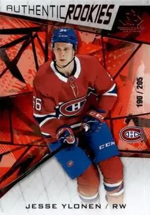 2021-22 SP Game Used - Red Fragment #171 - Jesse Ylonen - Montreal Canadiens