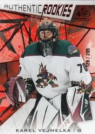 2021-22 SP Game Used - Red Fragment #179 - Karel Vejmelka - Arizona Coyotes