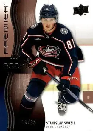 2023-24 Upper Deck Premier - Rose Gold #139 - Stanislav Svozil - Columbus Blue Jackets