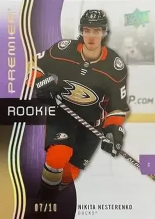 2023-24 Upper Deck Premier - Purple #133 - Nikita Nesterenko - Anaheim Ducks
