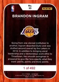 Back of Brandon Ingram