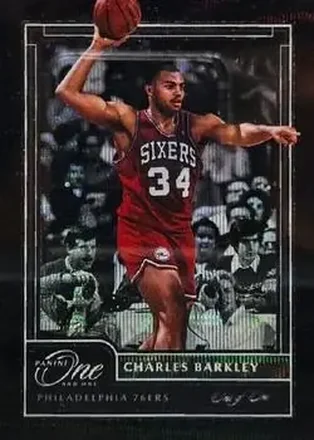 2020-21 Panini One and One - Black #154 - Charles Barkley - Philadelphia 76ers