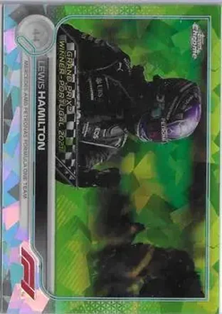 2022 Topps Chrome Sapphire Edition Formula 1 - Chartreuse #153 - Lewis Hamilton - Mercedes-AMG Petronas Formula One Team