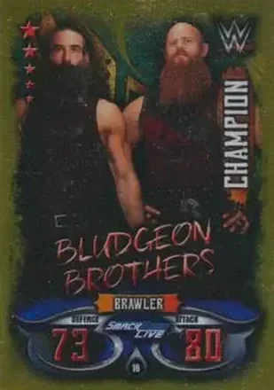 2018 Topps India Slam Attax WWE Live #16 - Bludgeon Brothers