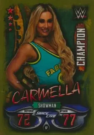 2018 Topps India Slam Attax WWE Live #17 - Carmella