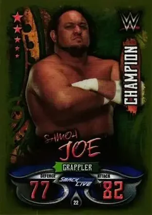 2018 Topps India Slam Attax WWE Live #22 - Samoa Joe