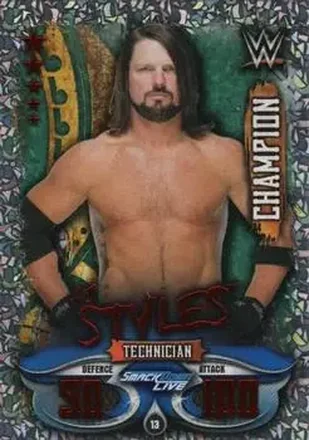 2018 Topps Slam Attax WWE Live #13 - AJ Styles