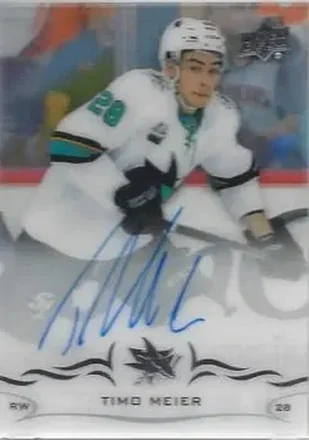 2018-19 Upper Deck Clear Cut #CC-TM - Timo Meier - San Jose Sharks