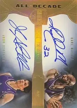 2019-20 Panini Eminence - All-Decade Dual Autographs #AD-KJ - John Stockton - Karl Malone AU, SN5 - Utah Jazz - Utah Jazz