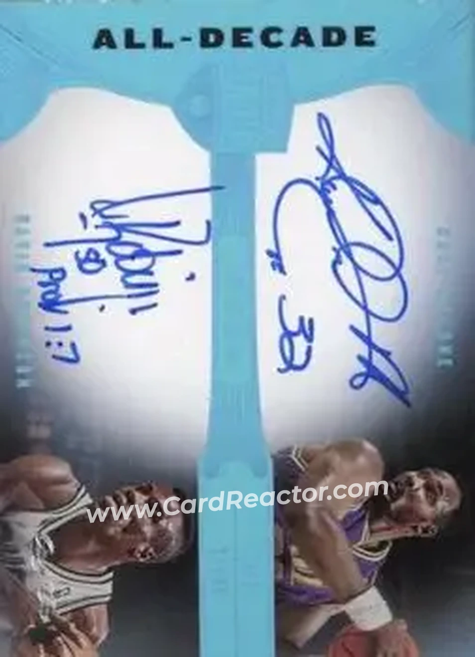 2019-20 Panini Eminence - All-Decade Dual Autographs Platinum #AD-KD - David Robinson - Karl Malone AU, SN1 - San Antonio Spurs - Utah Jazz - Front