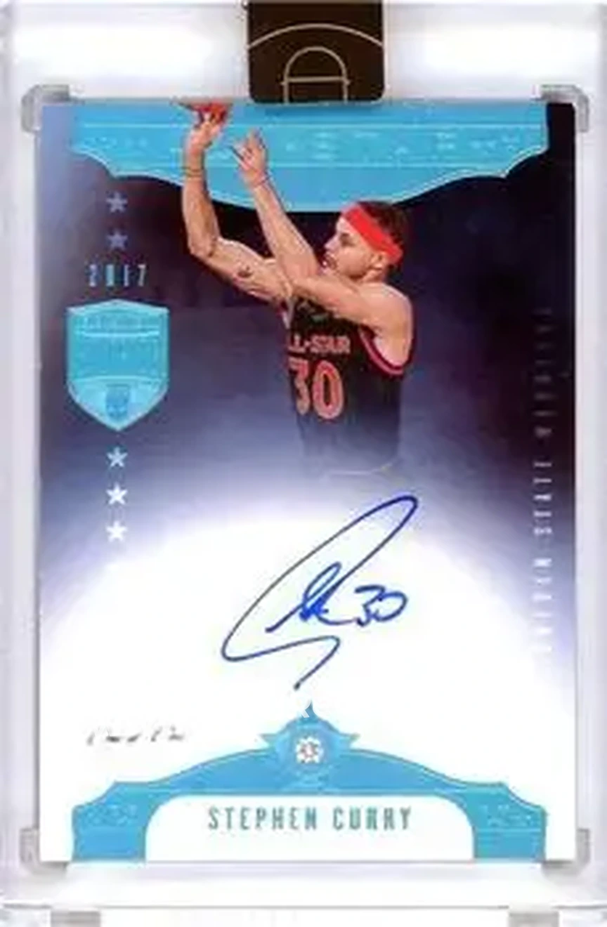 2019-20 Panini Eminence - All-Star Diamond Signatures Platinum #AS-SC3 - Stephen Curry - Golden State Warriors - Front