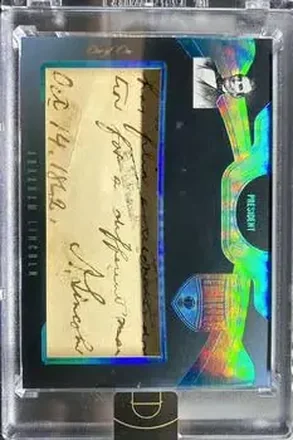 2019-20 Panini Eminence - Cut Signatures #CS-ALC - Abraham Lincoln