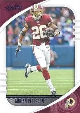 2020 Panini Absolute - Blue #6 - Adrian Peterson - Washington Redskins
