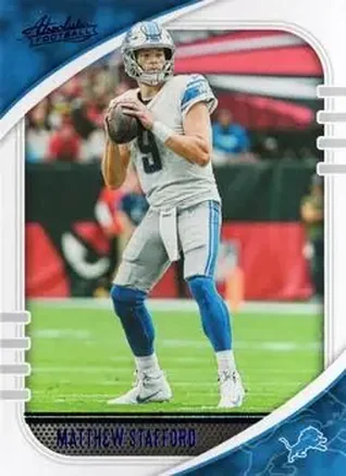 2020 Panini Absolute - Blue #8 - Matthew Stafford - Detroit Lions