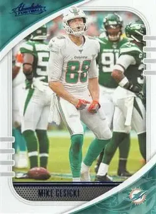 2020 Panini Absolute - Blue #14 - Mike Gesicki - Miami Dolphins