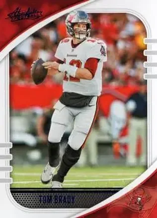 2020 Panini Absolute - Blue #42 - Tom Brady - Tampa Bay Buccaneers