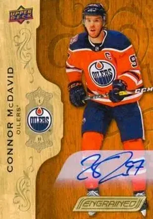 2018-19 Upper Deck Engrained - Autographs #1 - Connor McDavid - Edmonton Oilers