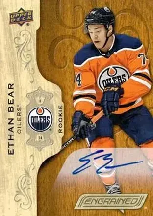 2018-19 Upper Deck Engrained - Autographs #63 - Ethan Bear - Edmonton Oilers