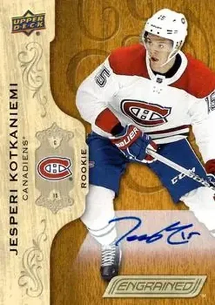 2018-19 Upper Deck Engrained - Autographs #65 - Jesperi Kotkaniemi - Montreal Canadiens